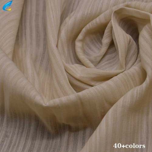 Rayon Poly Blend Invisible Stripe Fabric