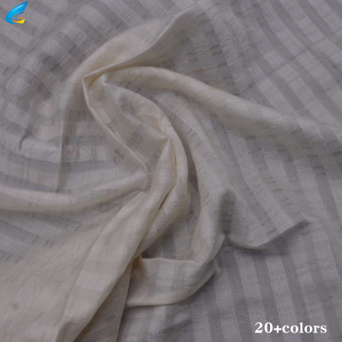 Lyocell Jacquard Plaid Fabric