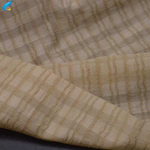 Lyocell Jacquard Plaid Fabric