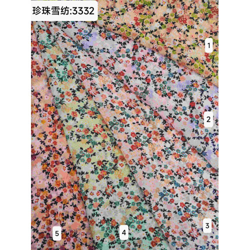 Шифоновая набивная ткань-3332