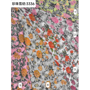 Шифоновая набивная ткань-3336