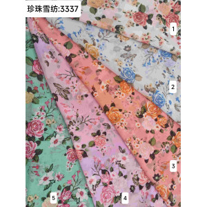 Chiffon Printed Fabric-3337