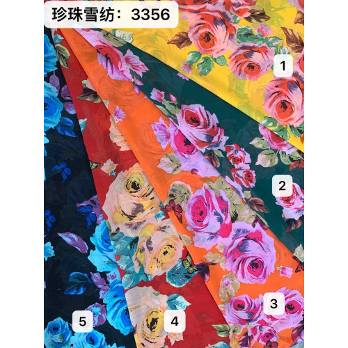 Chiffon Printed Fabric-3356