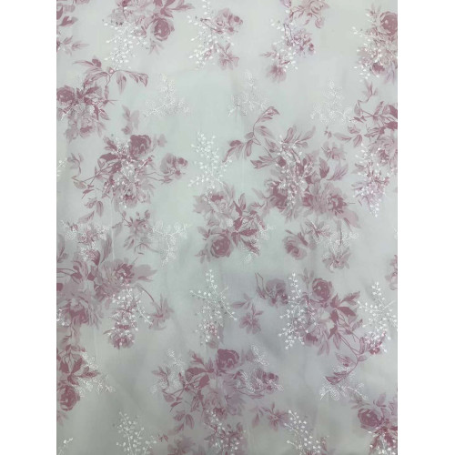 embroidery printed fabric
