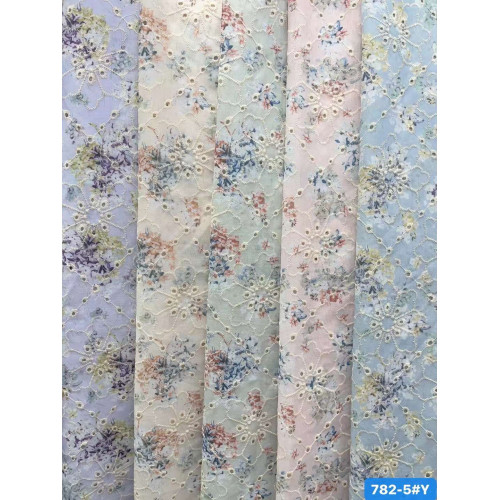 刺繍用プリント生地