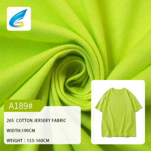 26S Cotton Jersey Fabric Cotton Knit Fabric