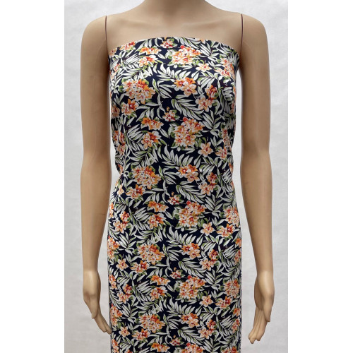 45Sレーヨンプリント生地-491530